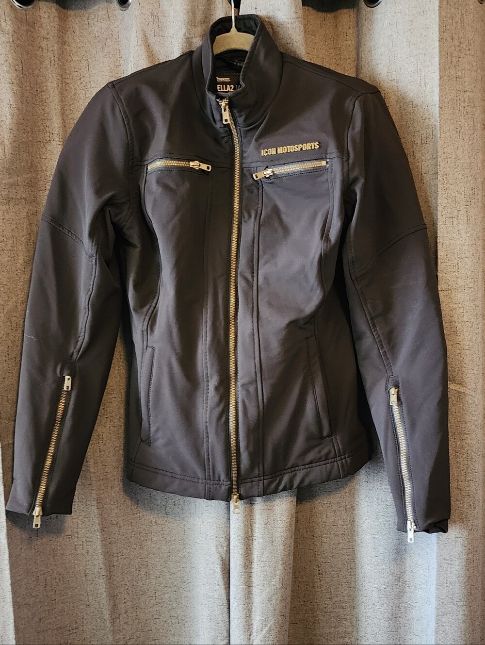 Icon Motorsports Hella2 Jacket Men's Small Black Motorcycle Riding Jacket Armor